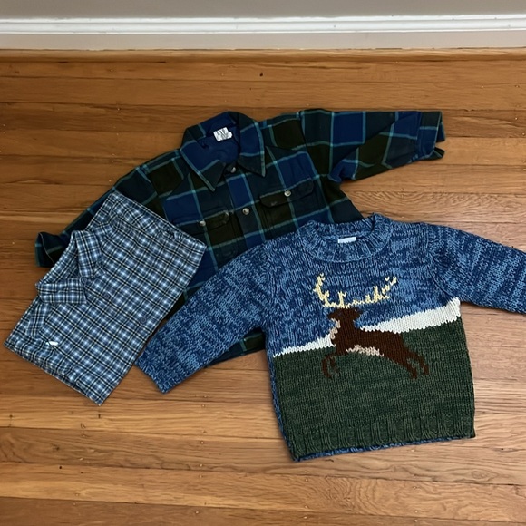 Baby boy clothes. 18-24 months. Sweater, two shirts, two jeans. Great condition. - Picture 2 of 3